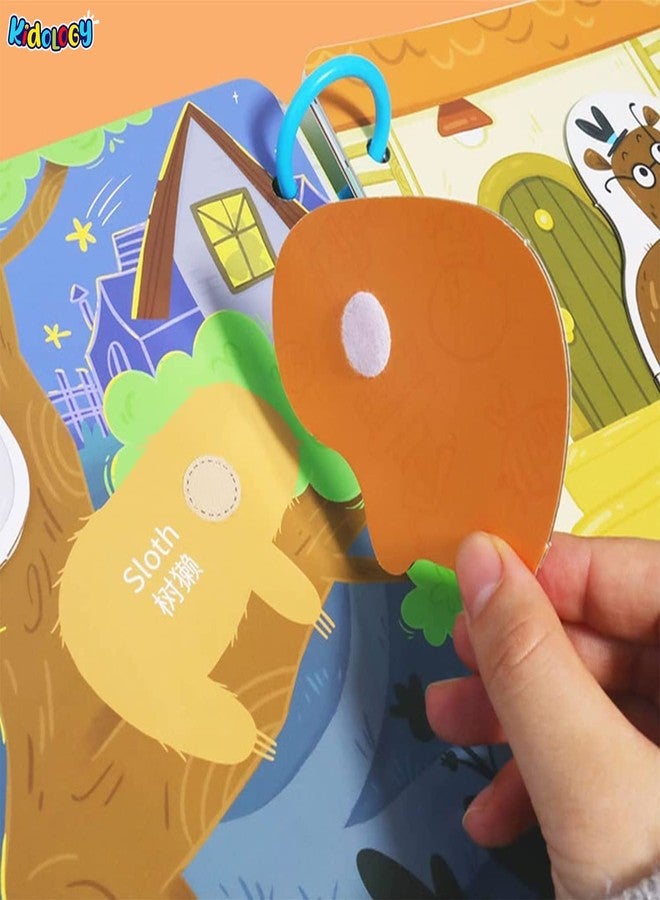 Kidology Montessori Quiet Book for Toddlers | Montessori Busy Book for Kids to Develop Learning Skills | Preschool Educational Travel Toy for Boys and Girls Sensory Book for Kids (Dinosaur World) - Image 5